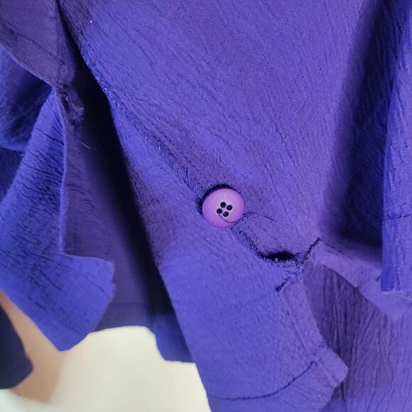 Carole Little Purple Button-Up Blouse - Picture 7 of 11